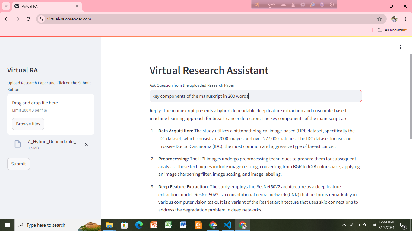 Virtual Research Assistant Image 3