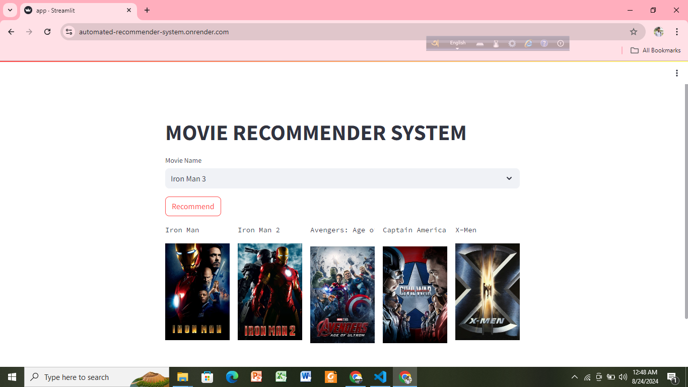 Automated Recommender System Image 3